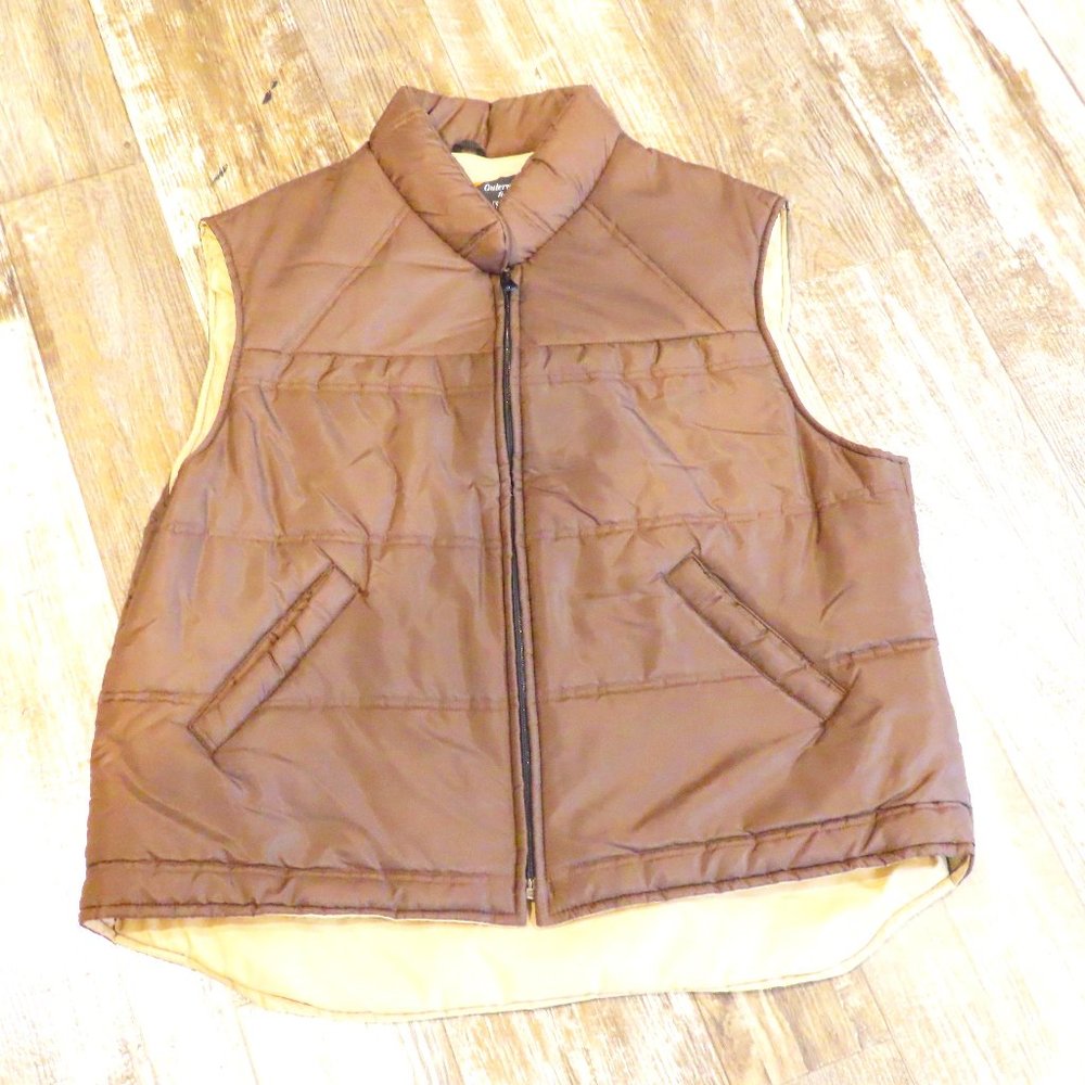 Vintage Sears Outerwear Bomber Beige Brown Men's SizeXL